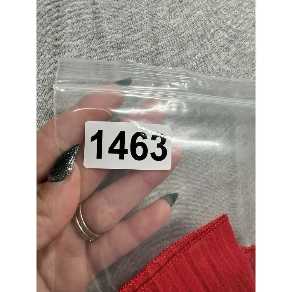 Paper Crane Small Tank Top‎ Red Pleated Babydoll